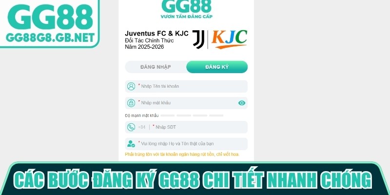 Đăng Ký GG88 - Hướng Dẫn Mở Tài Khoản Nhanh Chóng Nhất - TOVIN