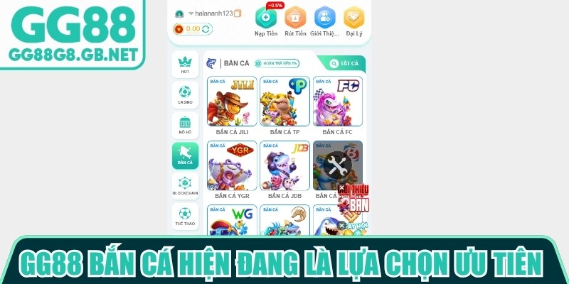 Bắn Cá GG88 - Sảnh Game Đổi Thưởng Uy Tín, Thưởng Lớn - TOVIN